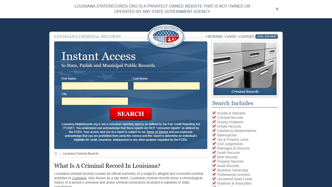 Louisiana Criminal Records | StateRecords.org